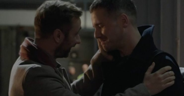 holby city dominic ben kiss romance