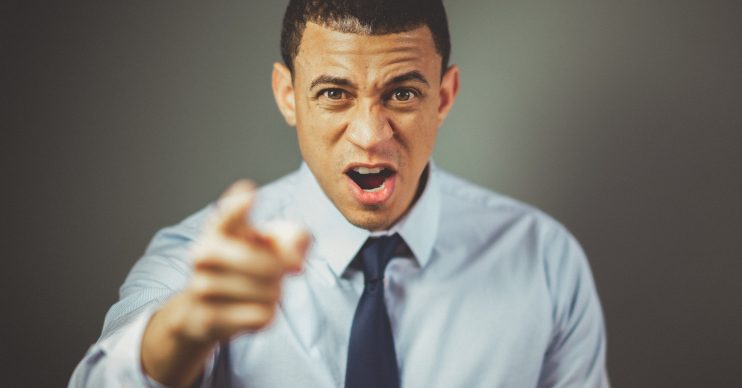 Angry man
