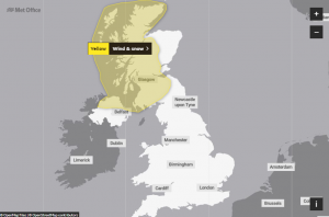 Met Office snow warning