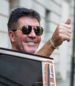 Simon Cowell was in a confident mood when he arrived at Manchester BGT auditions yesterday - but it didn't last (Credit: Splash News)