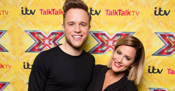 X Factor Presenters poses up at a press conference in the Sky Bar at the Hilton Hotel, Wembley, London before this weekend's live X Factor final. Pictured: Olly Murs,Caroline Flack,Olly Murs Caroline Flack Ref: SPL1193794 101215 NON-EXCLUSIVE Picture by: SplashNews.com Splash News and Pictures Los Angeles: 310-821-2666 New York: 212-619-2666 London: +44 (0)20 7644 7656 Berlin: +49 175 3764 166 photodesk@splashnews.com World Rights