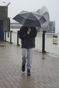 Umbrella in the rain