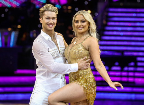 In the last series of Strictly, AJ was partnered with Youtuber Saffron Barker (Credit: BBC)