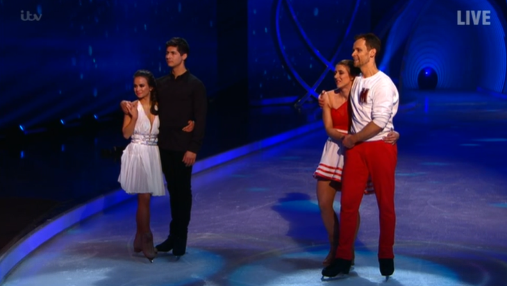 Carlotta and Ben faced Libby and Mark in the skate-off (Credit: ITV)