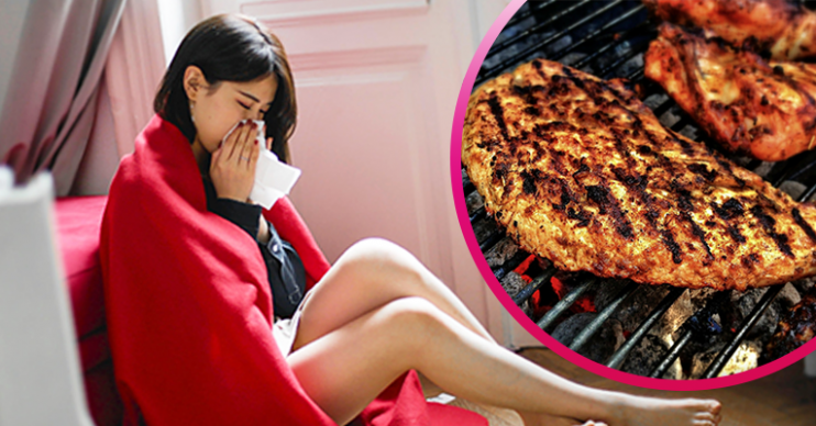 Coronavirus burnt food warning