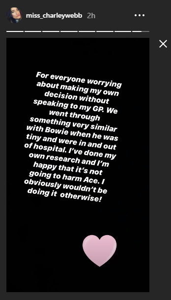 Charley is confident she's making the right move (Credit: Instagram/@miss_charleywebb)