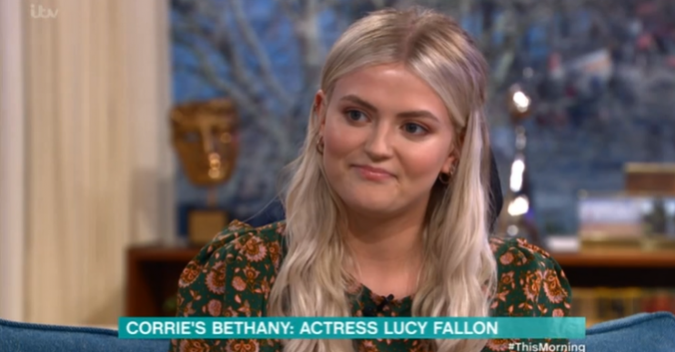 Coronation Street Lucy Fallon on This Morning Credit: ITV