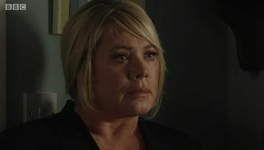 Sharon declared she was Sharon Watts again in EastEnders last night (Credit: BBC)