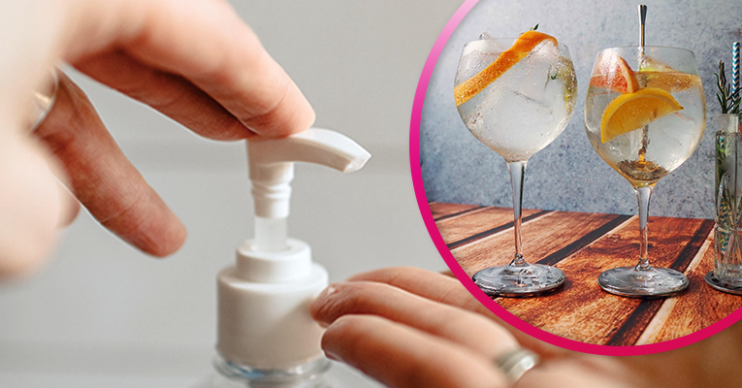 Gin hand sanitiser gel
