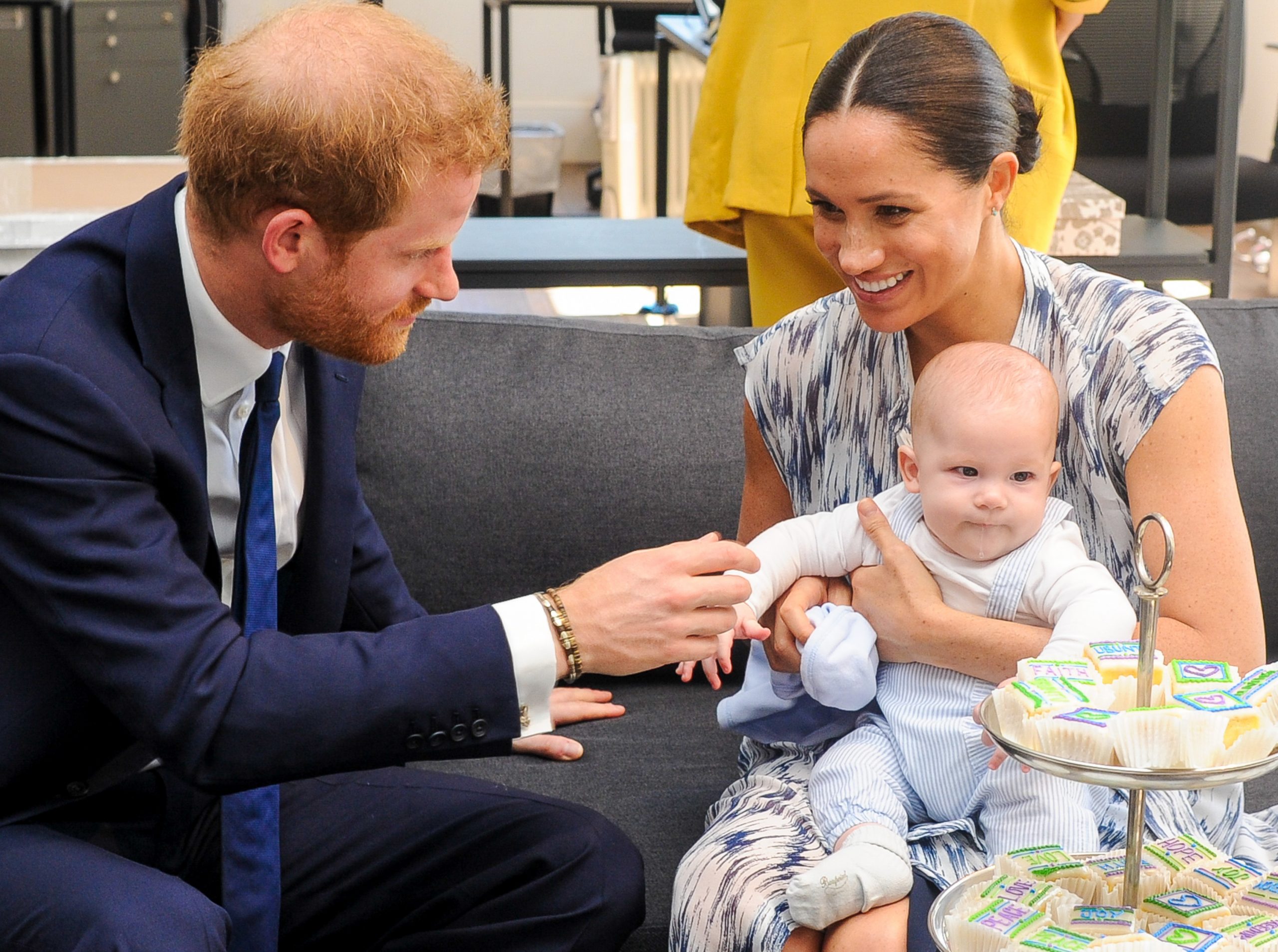 Harry, Meghan and baby Archie