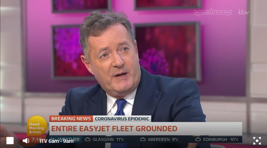 Piers Morgan live on GMB