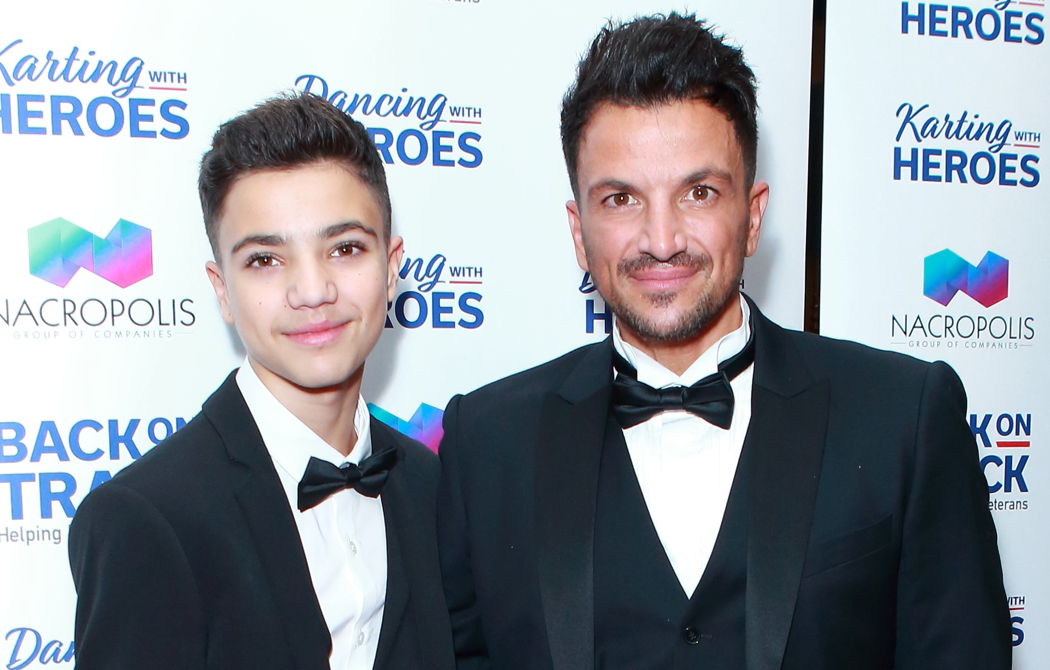 Junior and Peter Andre