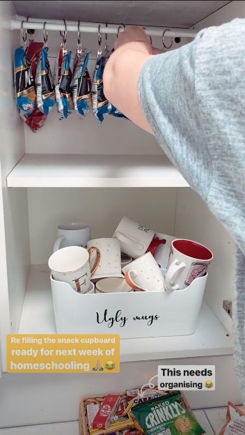 Stacey Solomon snack cupboard