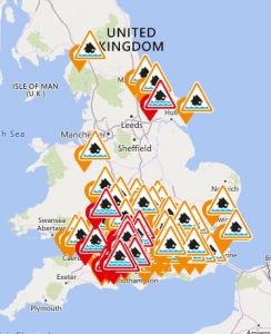 UK weather map