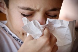 Coughing due to coronavirus