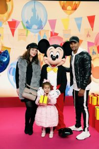 Helen, Scott and daughter Matilda at launch of Enchanted Christmas Season at Disneyland Paris (Credit: 2018 DISNEY/Supplied by WENN.com)
