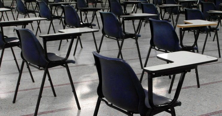 Empty school classroom