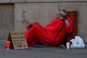 Homeless man