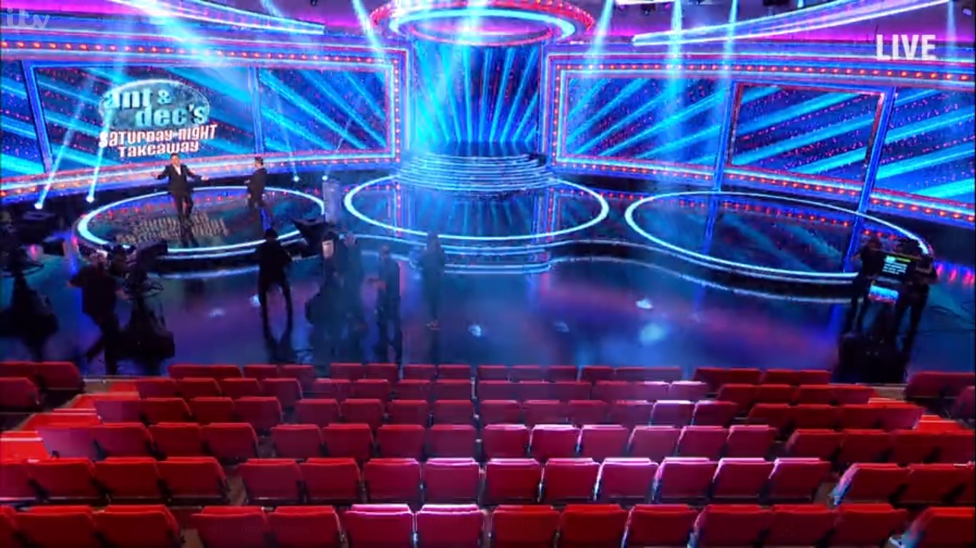 It was the first time ever the audience seats had been empty (Credit: ITV)