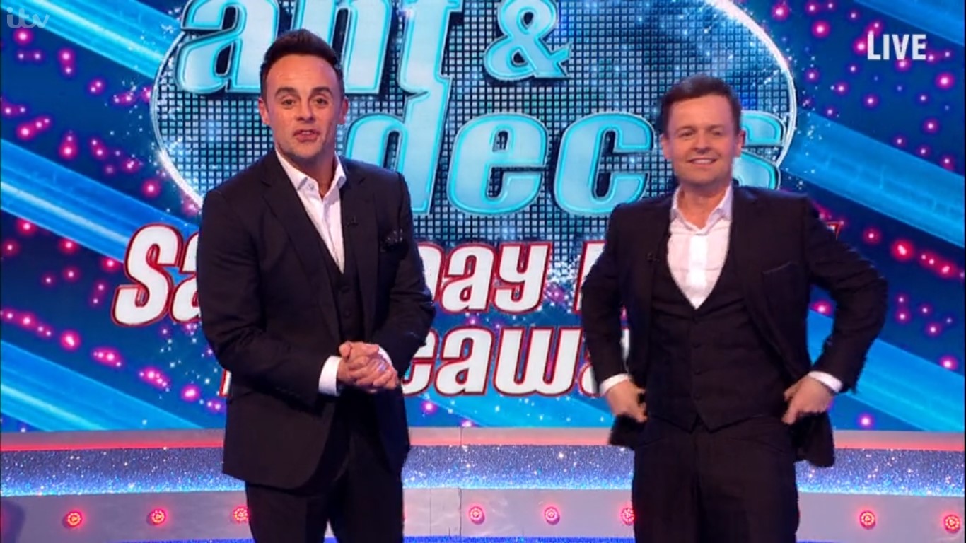 Ant and Dec had to adapt to being in an empty studio due to the coronavirus pandemic (Credit: ITV)