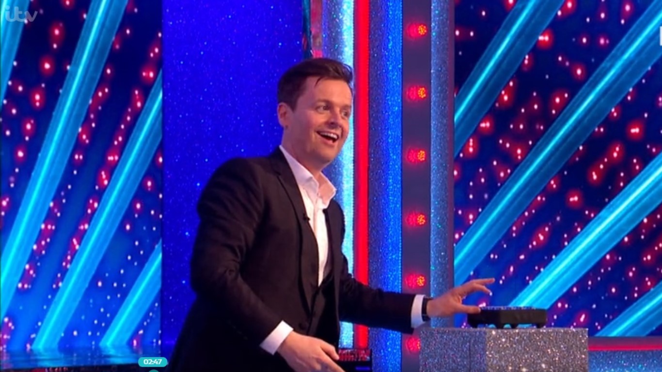 Dec had to press a button every time he wanted applause (Credit: ITV)