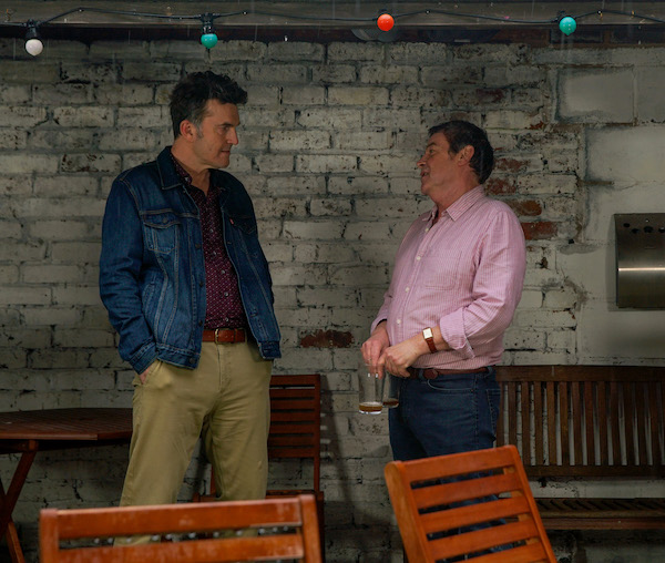 Scott's arrival has rattled Johnny, but we don't know why (Credit: ITV)