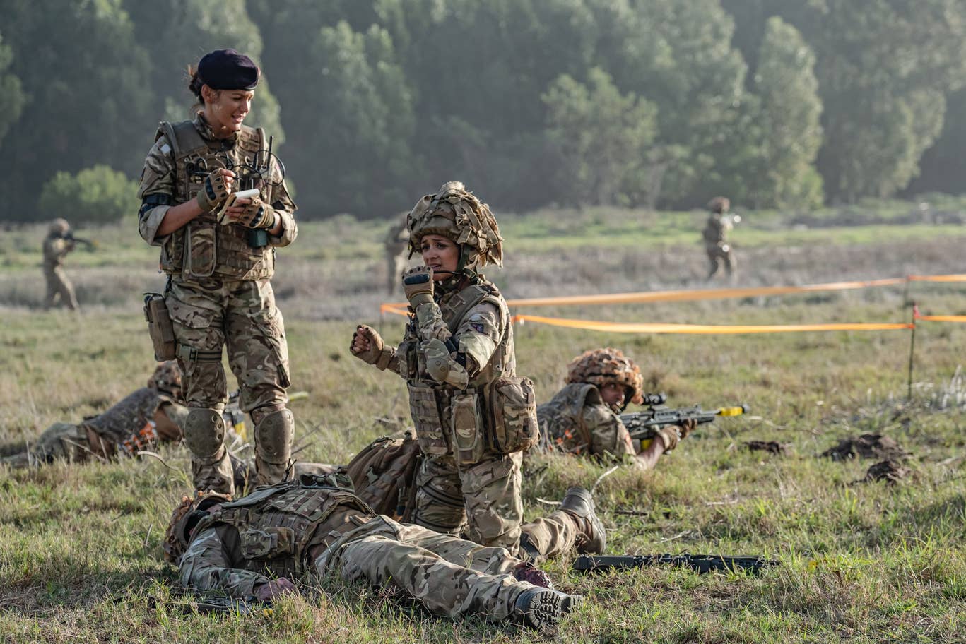 Amy-Leigh Hickman and Michelle Keegan in Our Girl