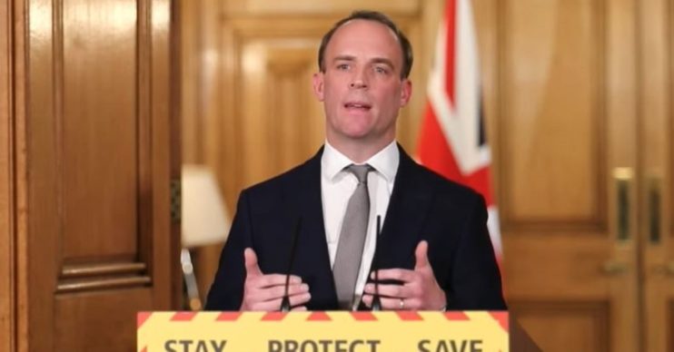 Dominic Raab has set out the government's five key targets before lifting lockdown