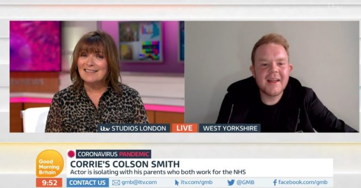 Colson Smith and Lorraine on GMB