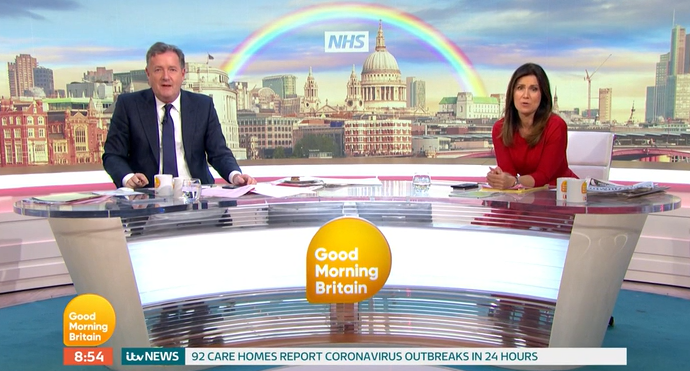 Good Morning Britain Piers Susanna Credit: ITV