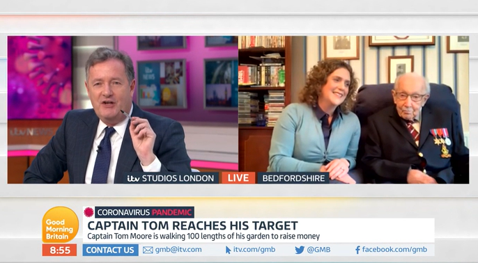 Good Morning Britain Tom Moore Piers Morgan