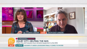Holby City and Casualty donated medical equipment to the NHS during coronavirus pandemic