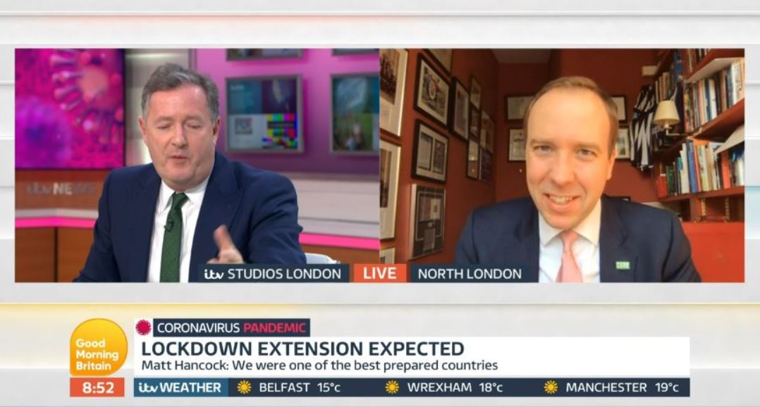 Matt Hancock on GMB