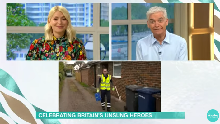 Holly and Phil struggled to keep straight faces (Credit: ITV)