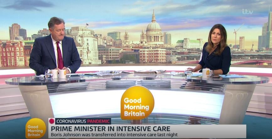 Piers Morgan and Susanna Reid 7th April