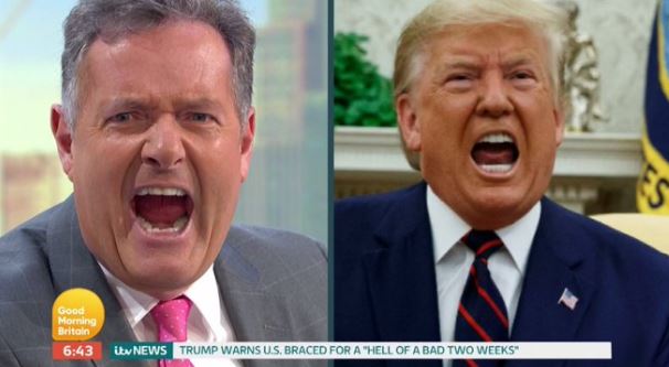 Piers Morgan makeup fail Trump