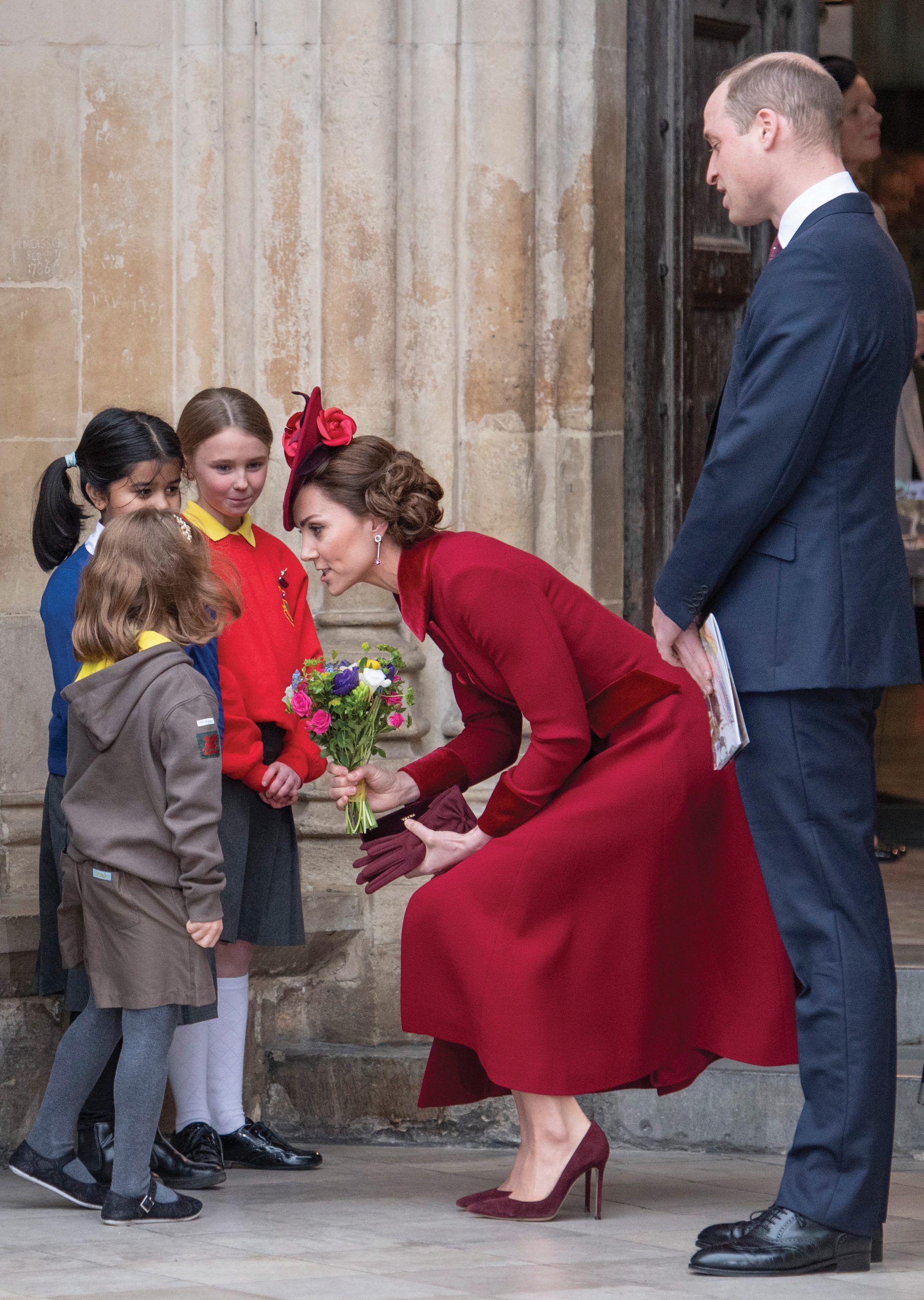 The Duke and Duchess of Cambridge at the commonwealth day ceremony