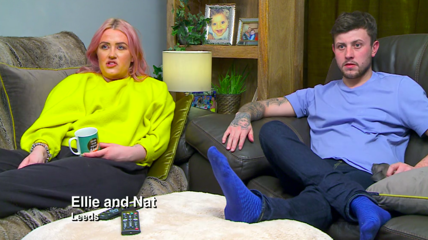 Ellie and her boyfriend Nat appeared together (Credit: Channel 4)
