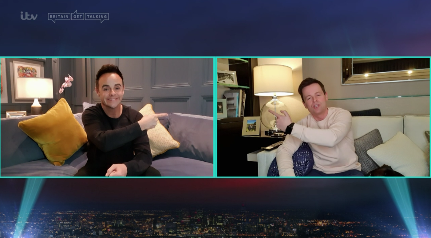 Ant and Dec hosted Takeaway from home for a second week