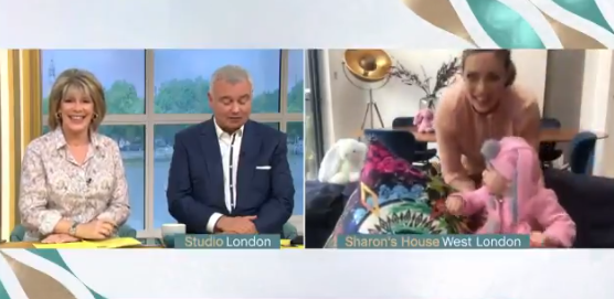 Sharon Marshall's daughter invaded her This Morning interview (Credit: ITV)