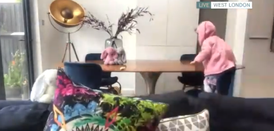 Betsey was all over the furniture! (Credit: ITV)