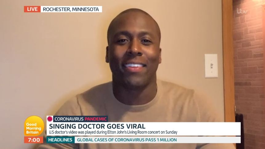 Singing surgeon live on Good Morning Britain