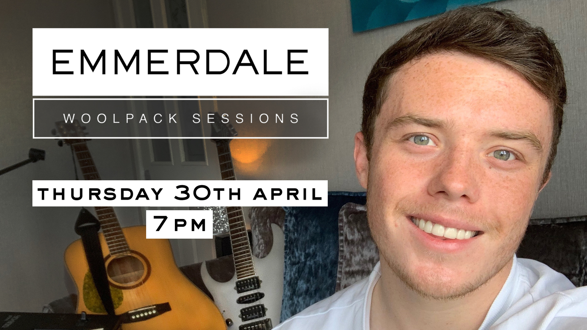 Bradley Johnson will be first up in The Woolpack Sessions for Emmerdale (Credit: ITV)