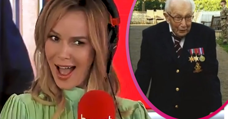 Amanda Holden and Captain Tom