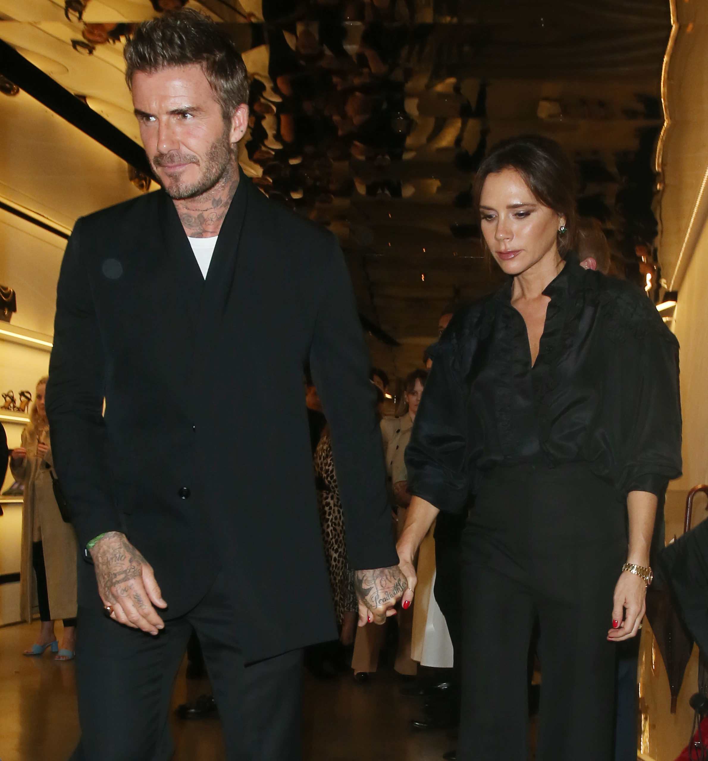David and Victoria Beckham took part in the Global One World Together event (Credit: SplashNews.com)