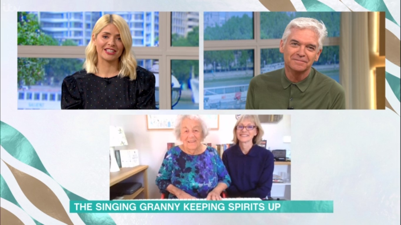 Granny Rosie has been entertaining everyone in her street with music (Credit: ITV)