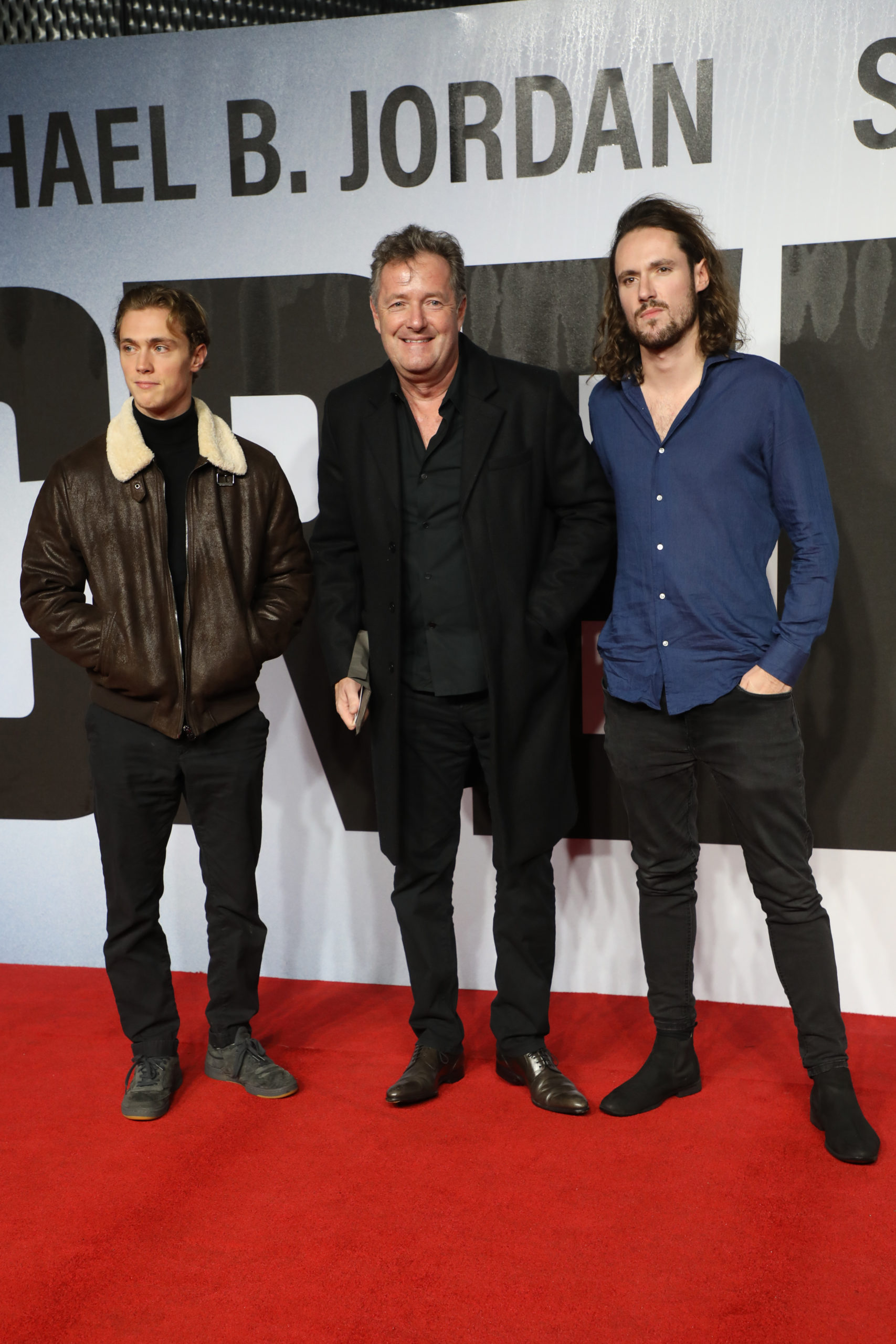 Piers with his sons Stanley and Spencer (Credit: Cover Images)