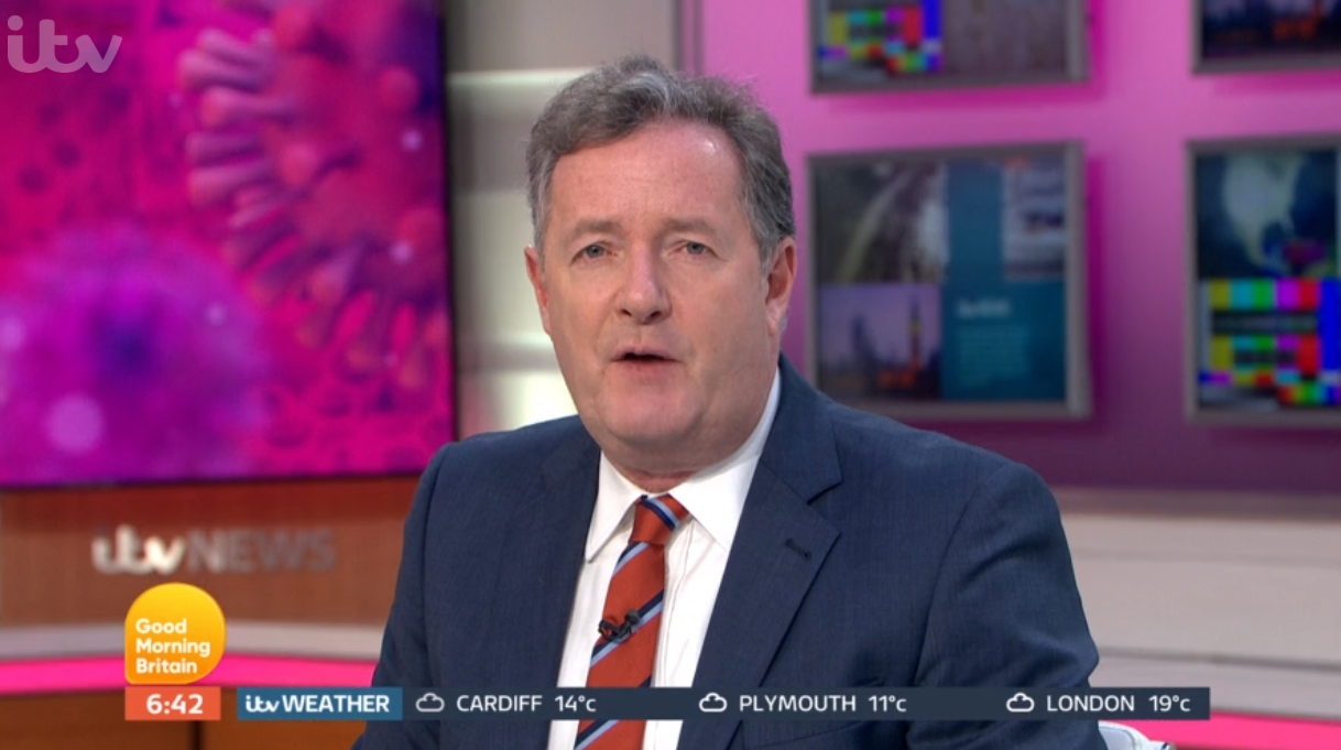 Piers Morgan will miss tomorrow's GMB (Credit: ITV)