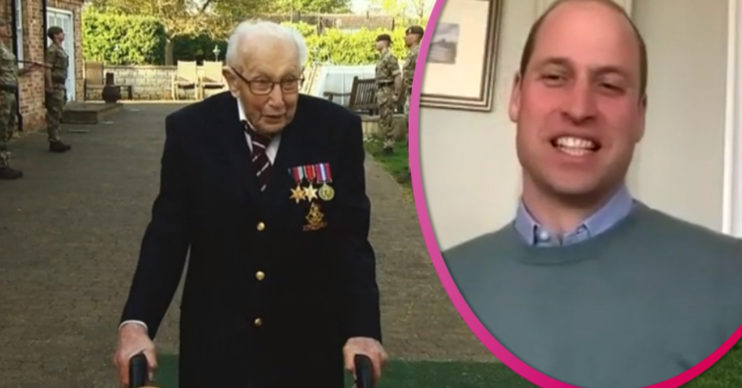 Captain Tom Moore and Prince William