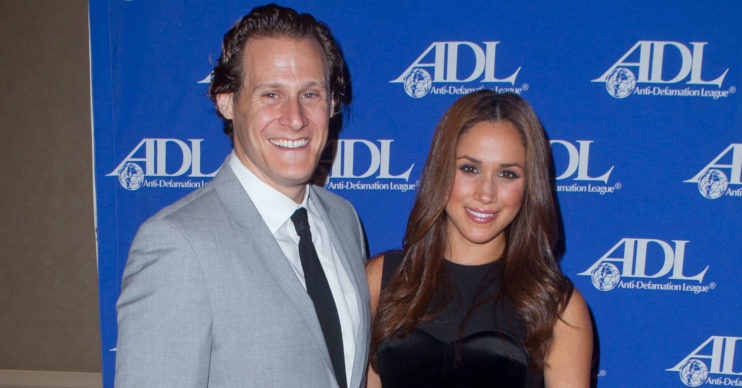 Trevor Engelson and Meghan Markle